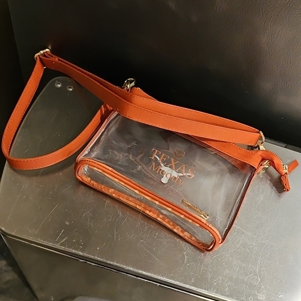New Unused CAPRI DESIGNS Festival Concert Clear Pvc Bag UT TEXAS MOODY LONGHORNS